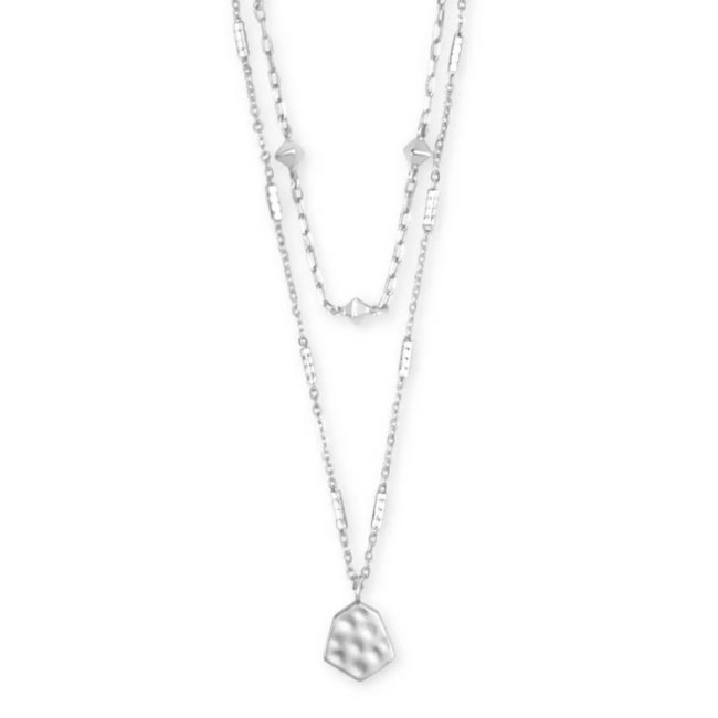 Clove Silver Multi Strand Necklace