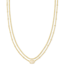 Emilie Gold Multi Strand Necklace in Iridescent Drusy
