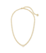 Emilie Gold Multi Strand Necklace in Iridescent Drusy