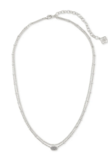 KENDRA SCOTT DESIGN Emilie Silver Multi Strand Necklace in Platinum Drusy