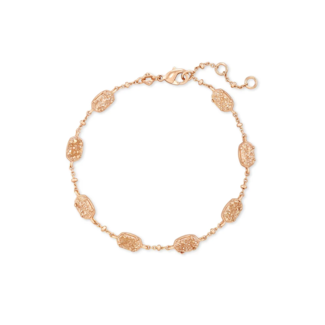 KENDRA SCOTT DESIGN Emilie Rose Gold Chain Bracelet in Sand Drusy