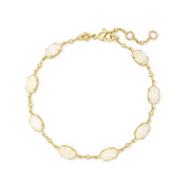 KENDRA SCOTT DESIGN Emilie Gold Chain Bracelet in Iridescent Drusy