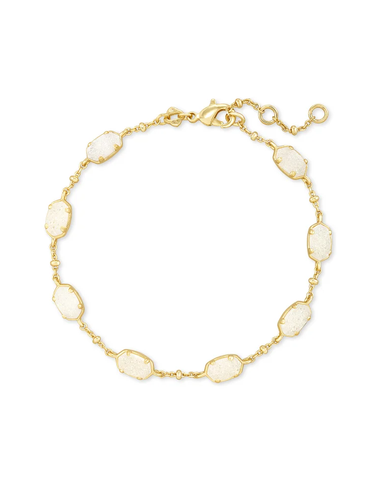 KENDRA SCOTT DESIGN Emilie Gold Chain Bracelet in Iridescent Drusy