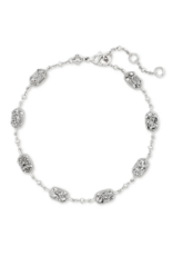 KENDRA SCOTT DESIGN Emilie Silver Chain Bracelet in Platinum Drusy