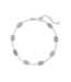 Emilie Silver Chain Bracelet in Platinum Drusy
