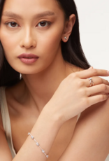 KENDRA SCOTT DESIGN Emilie Silver Chain Bracelet in Platinum Drusy