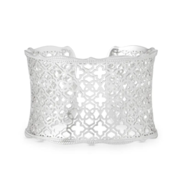 KENDRA SCOTT DESIGN Candice Silver Cuff Bracelet in Silver Filigree Mix