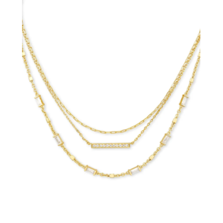 KENDRA SCOTT DESIGN Addison Gold Triple Strand Necklace