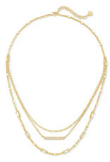 KENDRA SCOTT DESIGN Addison Gold Triple Strand Necklace