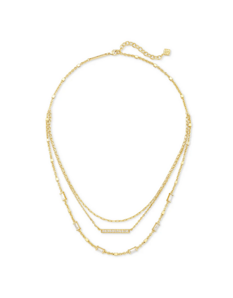 KENDRA SCOTT DESIGN Addison Gold Triple Strand Necklace