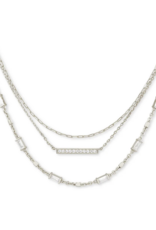 KENDRA SCOTT DESIGN Addison Silver Triple Strand Necklace