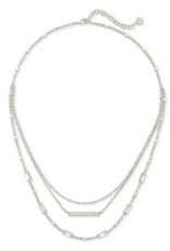 KENDRA SCOTT DESIGN Addison Silver Triple Strand Necklace