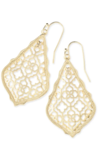 KENDRA SCOTT DESIGN Addie Gold Drop Earrings in Gold Filigree Mix