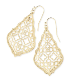 KENDRA SCOTT DESIGN Addie Gold Drop Earrings in Gold Filigree Mix