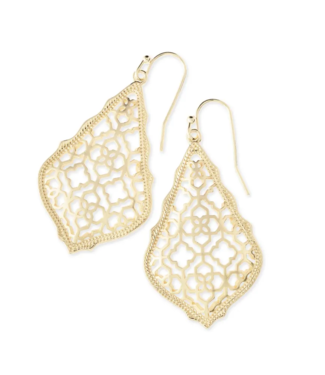 KENDRA SCOTT DESIGN Addie Gold Drop Earrings in Gold Filigree Mix