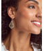 Addie Gold Drop Earrings in Gold Filigree Mix