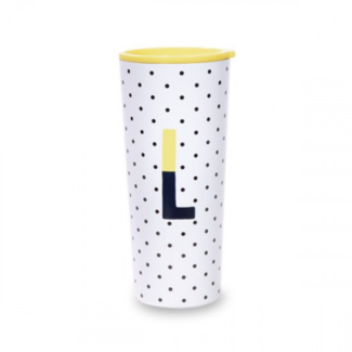 KATE SPADE Sparks of Joy Initial "L" Tumbler