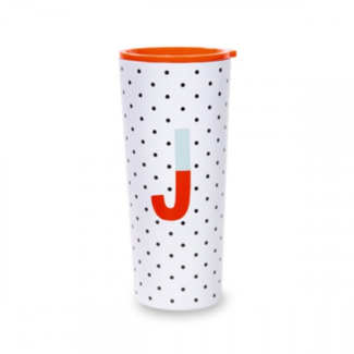 KATE SPADE Sparks of Joy Initial "J" Tumbler