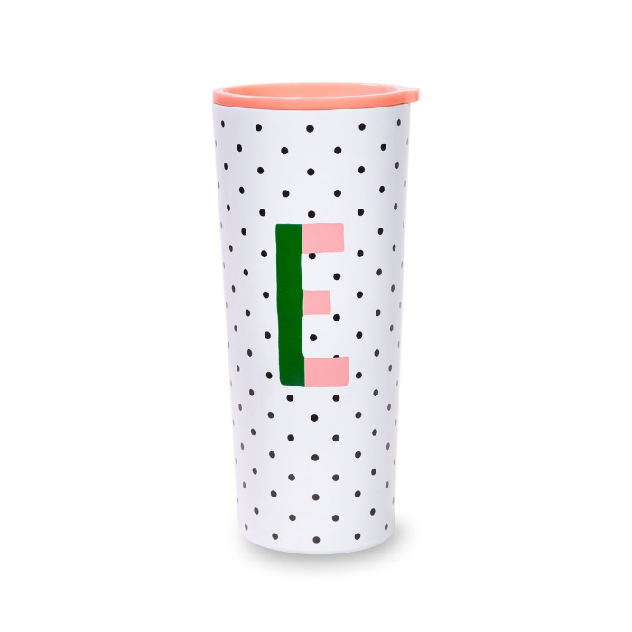 Kate Spade Sparks of Joy Initial E Tumbler - Her Hide Out