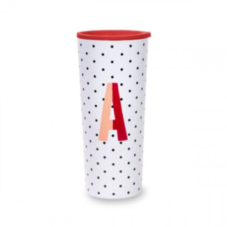 KATE SPADE Sparks of Joy Initial "A" Tumbler