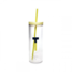Sparks of Joy Initial "T" Straw Tumbler