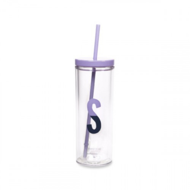 Sparks of Joy Initial "S" Straw Tumbler