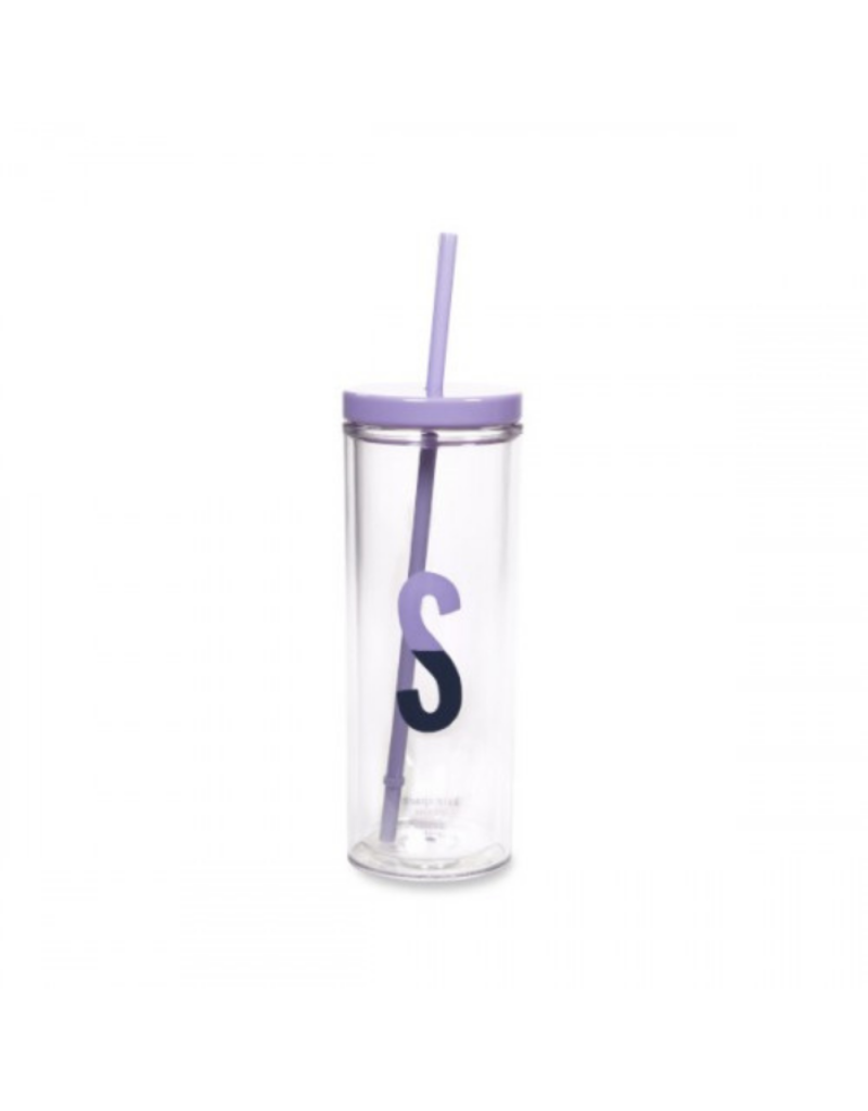 Sparks of Joy Initial "S" Straw Tumbler