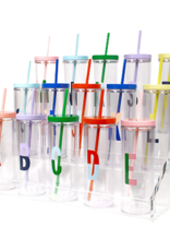 Sparks of Joy Initial "S" Straw Tumbler