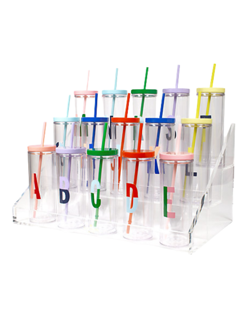 Sparks of Joy Initial "S" Straw Tumbler