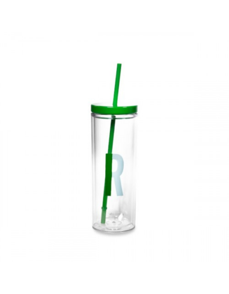 Sparks of Joy Initial "R" Straw Tumbler