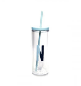 Sparks of Joy Initial "N" Straw Tumbler
