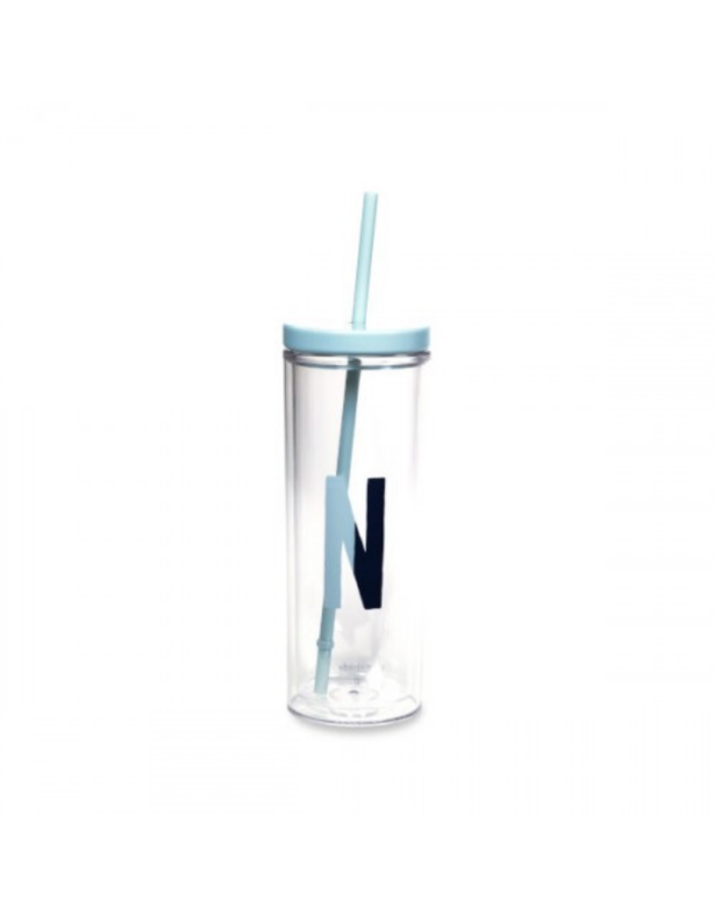 Sparks of Joy Initial "N" Straw Tumbler
