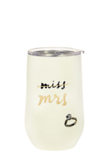 "Miss to Mrs" Stemless Wine Tumbler
