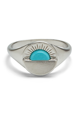 PURA VIDA Gemstone Sunset Ring in Silver