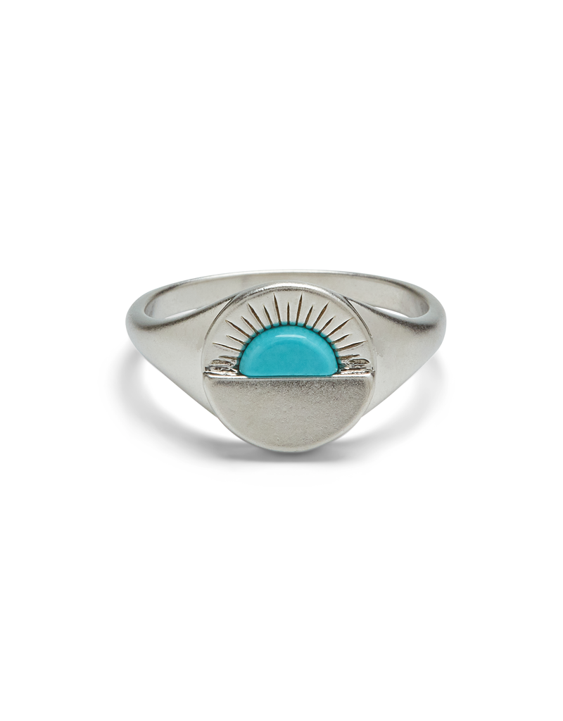 PURA VIDA Gemstone Sunset Ring in Silver
