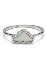 PURA VIDA Opal Cloud Ring in Silver