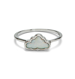 PURA VIDA Opal Cloud Ring in Silver