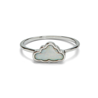 PURA VIDA Opal Cloud Ring in Silver