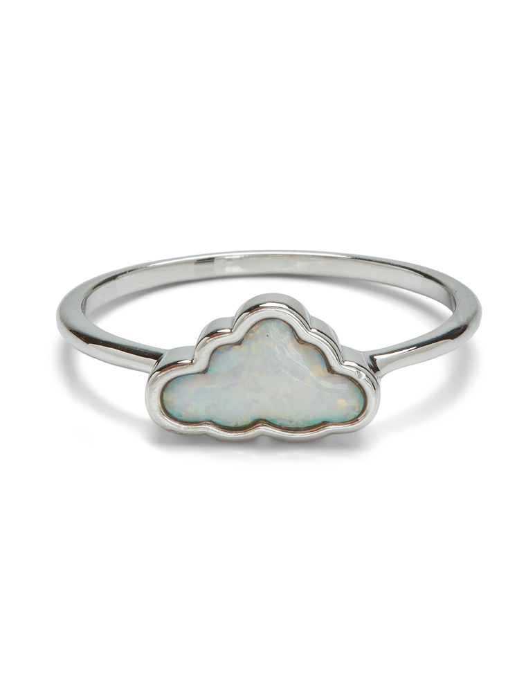 PURA VIDA Opal Cloud Ring in Silver