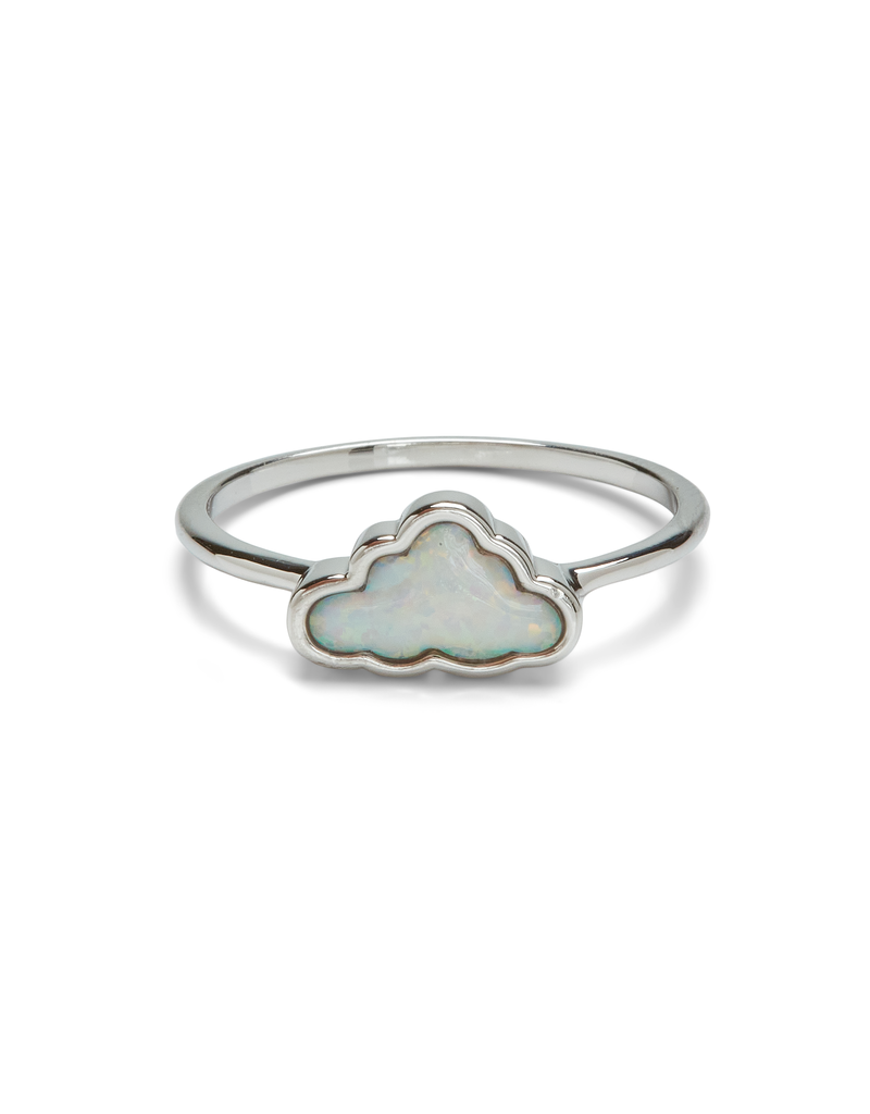 PURA VIDA Opal Cloud Ring in Silver