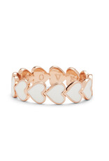 PURA VIDA Love Hearts Band Ring in Rose Gold PURA VIDA Love Hearts Band Ring in Rose Gold