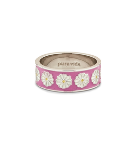 PURA VIDA Dream Daisy Ring in Silver