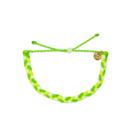 PURA VIDA Multi Braided Bracelet in Lemon Lime