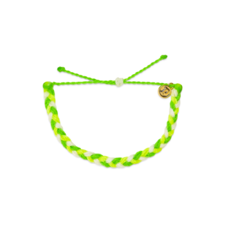 PURA VIDA Multi Braided Bracelet in Lemon Lime