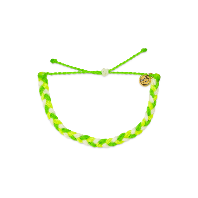 Multi Braided Bracelet in Lemon Lime