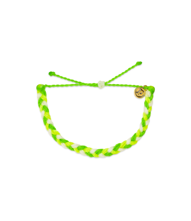 Multi Braided Bracelet in Lemon Lime