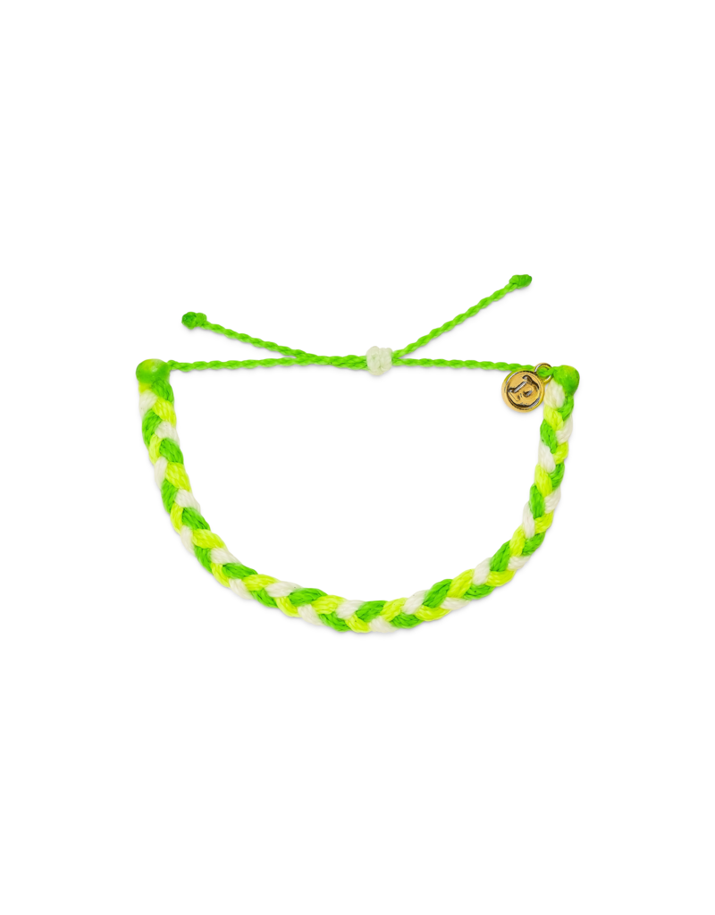PURA VIDA Multi Braided Bracelet in Lemon Lime