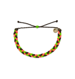 PURA VIDA Multi Braided Bracelet in Watermelon
