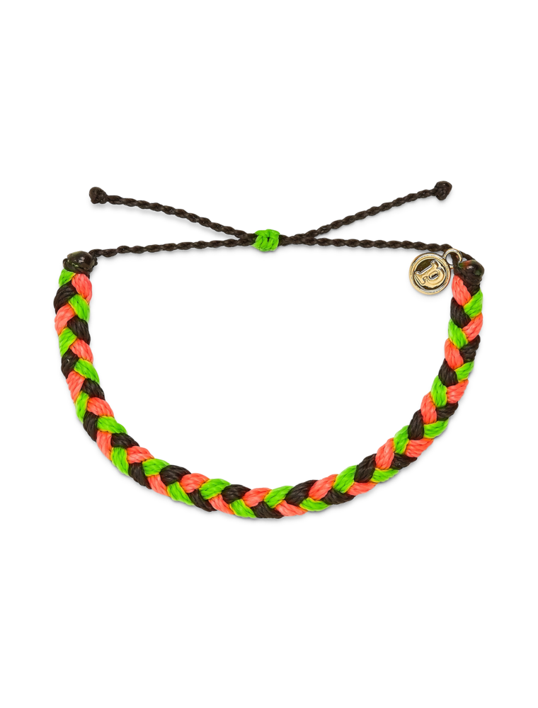PURA VIDA Multi Braided Bracelet in Watermelon
