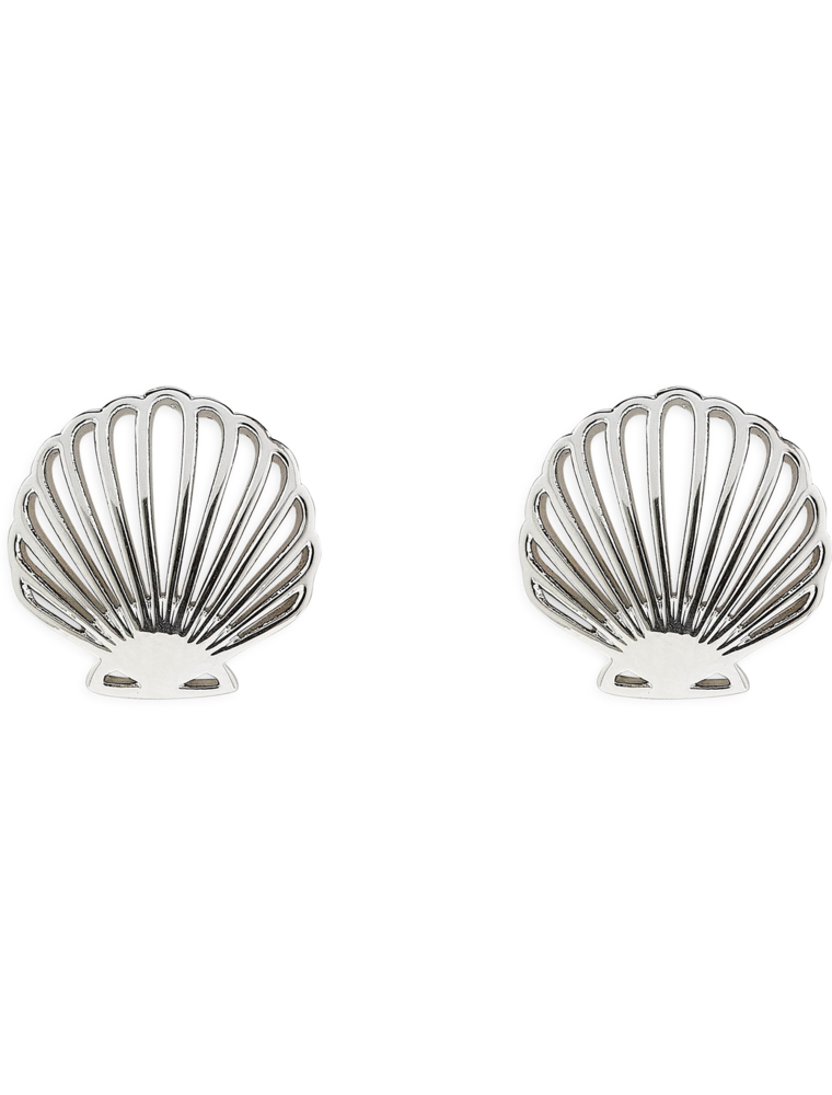 PURA VIDA Delicate Shell Stud Earrings